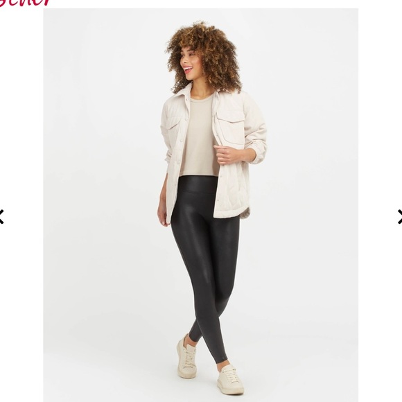 Spanx Faux Leather Leggings Small - Picture 2 of 14